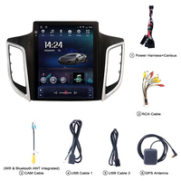 OEM ODM Layar Vertikal 9.7 Inci Android Car GPS Navigator untuk Hyundai IX25 Creta 2015-2018, Konsol Tengah Pintar Layar Besar