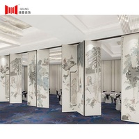 Movable cheap aluminum mobile push-pull foldable soundproof glass wall office glass partition room wall partition