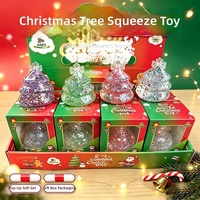Jouet anti-stress en forme de bonbon de malt lumineux pour Noël - Jouet souple à rebond lent pour enfants