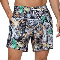 Shorts de bain décontractés pour hommes, taille haute, en polyester, avec fermeture élastique, imperméables, séchage rapide, imprimés numériquement, service OEM