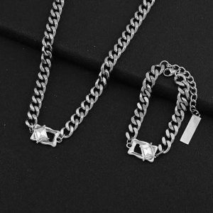 <strong>Fashion</strong> New Arrival Stainless Steel Silver <strong>2025</strong> Link <strong>Chain</strong> NECKLACES for Men Women <strong>Jewelry</strong> - Product Image 2