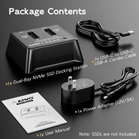 MAIWO M.2 NVMe Dual Disk Solid State SSD Hard Disk Copy Machine Antarmuka Tipe-C USB3.2 Basis Transfer Kecepatan Tinggi untuk Laptop PC