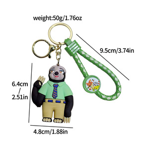 3D PVC Nieuwe Cartoon Gekke Zootopia Judith Nick Sleutelhanger Hangertje Schattige Rugzak Sleutelhanger - Product Image 4