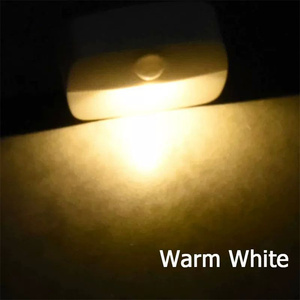 Lámpara de detección de inducción de cuerpo humano recargable, luz nocturna con <span class=keywords><strong>Sensor</strong></span> de movimiento infrarrojo Pir con interruptor de encendido/apagado automático para escalera de dormitorio - Product Image 4