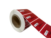 Autocollant adhésif imperméable en PP synthétique BOPP, résistant à l'huile, marqueur de pneu, emballage, forme oblongue, personnalisé, prix usine