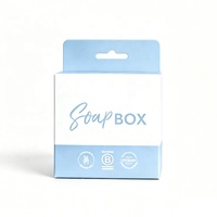 Boîte de vente au détail en papier pour emballage de savon, sur mesure, avec trou de suspension, fabrication OEM/ODM en usine