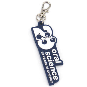 Porte-clés personnalisé en métal, design bébé, thème science buccale, forme irrégulière légère, cadeau d'affaires Synergy 20 ans - Product Image 4