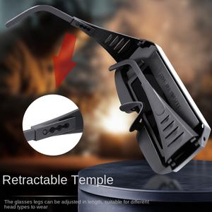 نظارات لحام كهربائية خاصة مضادة للوهج ومضادة للخدش ، جهاز لحام أوتوماتيكي للتعتيم والحرق ، جهاز كمبيوتر شخصي مضاد للثقب للحام - Product Image 4