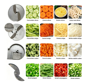 Machine de découpe commerciale automatique grande capacité pour légumes, fruits, gingembre, pommes de terre, oignons, coupe en dés et en cubes - Product Image 2