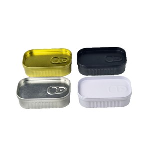 In-stock Creative Simulated Sardine Can Tin Box Paperclip Organizer Wedding Candy Box Oval Tinplate <strong>Container</strong> Metal Customizable - Product Image 4