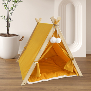 Tienda de campaña <span class=keywords><strong>tipi</strong></span> de madera moderna y lavable <span class=keywords><strong>para</strong></span> mascotas, portátil, duradera, ecológica, empaquetada en cartón, <span class=keywords><strong>casa</strong></span> <span class=keywords><strong>para</strong></span> <span class=keywords><strong>gatos</strong></span> y animales pequeños - Product Image 5