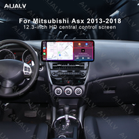 Nuovo Arrivo Autoradio DVD per MITSUBISHI ASX 2013-2018 con Schermo da 12.3 Pollici, Cornice Fascia Stereo 2 Din, GPS e Accessori Auto