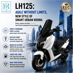 Scooter à essence <span class=keywords><strong>125CC</strong></span>, cyclomoteur 85 km/h, pour adultes, conduite urbaine, refroidissement par air, quatre temps, consommation de carburant économique, moto à essence, déplacements quotidiens - Product Image 1