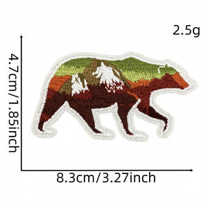 Parches de Fieltro Bordados Termoadhesivos con Diseño de Oso <span class=keywords><strong>Gorila</strong></span>, Temática Animal, para Decoración de Gorras y Ropa, Precio al por Mayor - Product Image 4
