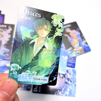 Cartes holographiques personnalisées laminées avec impression numérique et logo sur mesure sur papier couché épais pour collection d'anime