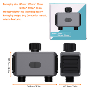 Zigbee Temporizador de Aspersor de Jardín Inteligente, Sistema de Riego Automático de Doble Zona, Ahorro de Agua, Aplicación Tuya, Control IPX5 Impermeable - Product Image 4
