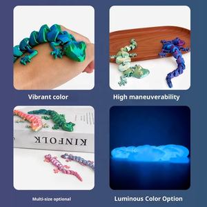 Adorno de <span class=keywords><strong>Lagarto</strong></span> MINI Impreso en 3D, Gecko de Pared Articulado, Modelos de Articulaciones Flexibles, Artículos Esenciales para Cestas, Juguetes Antiestrés para Niños - Product Image 2