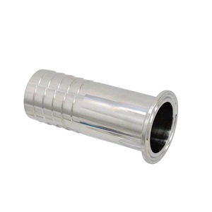 Sanitär Tri Clamp Extended Gummis ch lauch Barb 100mm Long Tail Stacheldraht adapter SS304 SS316L Edelstahl - Product Image 3