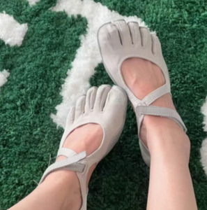 Chaussures décontractées à lacets et séparateurs d'orteils, style designer, en toile, <span class=keywords><strong>avec</strong></span> semelles souples anti-odeur en coton, antidérapantes, pour le yoga et la marche - Product Image 2