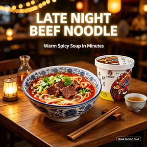 Bouillon <span class=keywords><strong>de</strong></span> bœuf instantané pour ramen savoureux au goût <span class=keywords><strong>de</strong></span> bœuf braisé, nouilles riches en bouillon <span class=keywords><strong>de</strong></span> bœuf, amidon <span class=keywords><strong>de</strong></span> blé, certifié FSSC22000 5 - Product Image 4