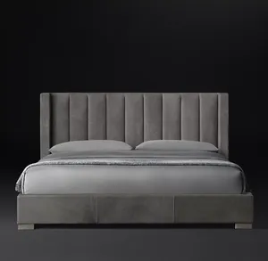 Productos Más Populares, Económicos, de Alta Calidad, Cómodos, Modernos, Cama de Plataforma de Cuero - Product Image 2