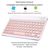 Teclado y Ratón Bluetooth Recargables, Portátiles y Delgados, Combo de Teclado y Ratón con n para Tablet