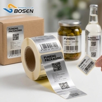 Etiquetas Adhesivas Personalizadas para Frascos de Bebidas, Resistentes al Agua, para Cajas de Regalo de Lujo