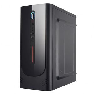 bulk atx pc mit netzversorgungsventilator plexiglas horizontal gekühlter cpu-schrank Computergehäuse pc-fahrgestell - Product Image 2