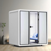 Cabina Insonorizada Desmontable para Varias Personas, con Reducción de Ruido, para Oficina, Reuniones, Biblioteca, Aislamiento Acústico