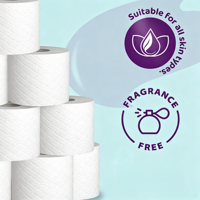 Papier toilette en gros, écologique, doux et respectueux de la peau, non toxique, compatible avec les fosses septiques, en pâte de bois vierge