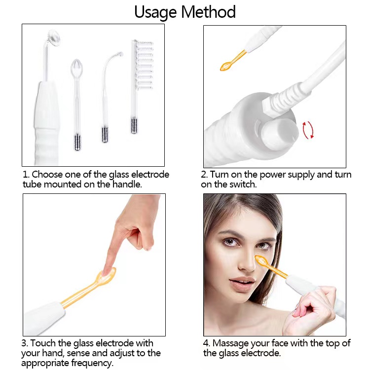 Top Products anti-aging therapy device high frequency skin with Ozone Electrotherapy galvanic skin care machine