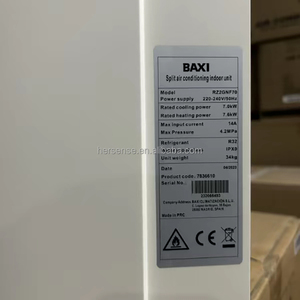Aire Acondicionado BAXI Frío/Calor 24000 BTU 2.5 HP, Precio Económico, Tipo Split de Pared con Placa AC/DC - Product Image 2