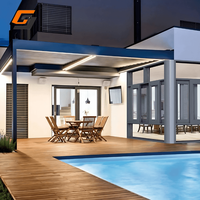 Ventanas correderas grandes de aleación de aluminio GS con vidrio templado Doble