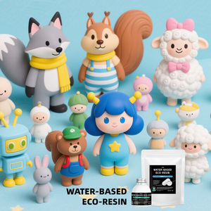 วัสดุหล่อโพลียูรีเทนแบบน้ำ Eco-Resin สำหรับงาน DIY ชุดเรซิ่น Jesmonite OSBORN แบบผงและของเหลวสองส่วน น้ำหนัก 1.3 กก. - Product Image 2