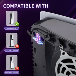 For PS5 Digital & Disc Edition Console RGB <b>LED</b> Logo <b>Light</b> Kit with 7 Colors and 40 Lighting Effects - Product Image 3