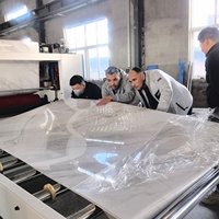 Lini Produksi Laminasi Otomatis untuk Papan Melamin, Film PET PVC HPL, MDF, Plywood PUR, Kilap Tinggi, Sentuhan Lembut