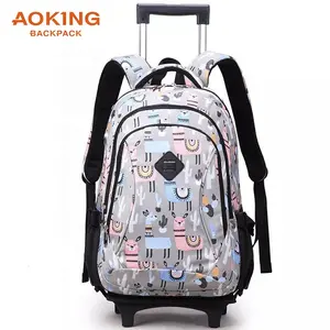Хит продаж, водостойкие школьные рюкзаки Aoking с цифровой печатью, сумка-тележка для девочек-подростков и старшеклассниц