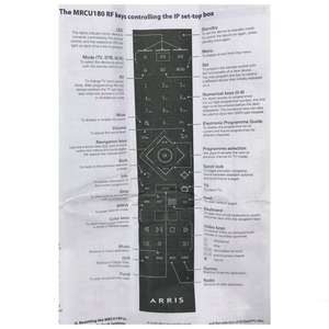 New MRCU180 Cho Arris RF Hướng Dẫn Sử Dụng Điều Khiển Từ Xa <span class=keywords><strong>IP</strong></span> Hộp Set-TOP - Product Image 3