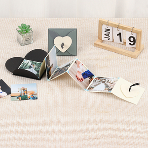 Álbum DE <span class=keywords><strong>FOTOS</strong></span> plegable con logotipo personalizado al por mayor, <span class=keywords><strong>Polaroid</strong></span>, papel deslizante tirado a mano, graduación, cumpleaños, bebé, foto de memoria familiar - Product Image 3