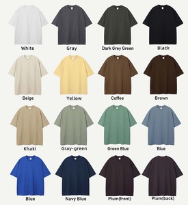 Grosir kaus pria katun 100% mewah 300G uniseks Logo kustom kaus bersirkulasi berat kotak ukuran besar leher tiruan - Product Image 2