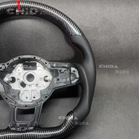 Cadre de volant en fibre de carbone adapté pour Volkswagen 6 7 R Series Passat B8 Mk7 Mk8 Arteon CC Jetta GTI Golf