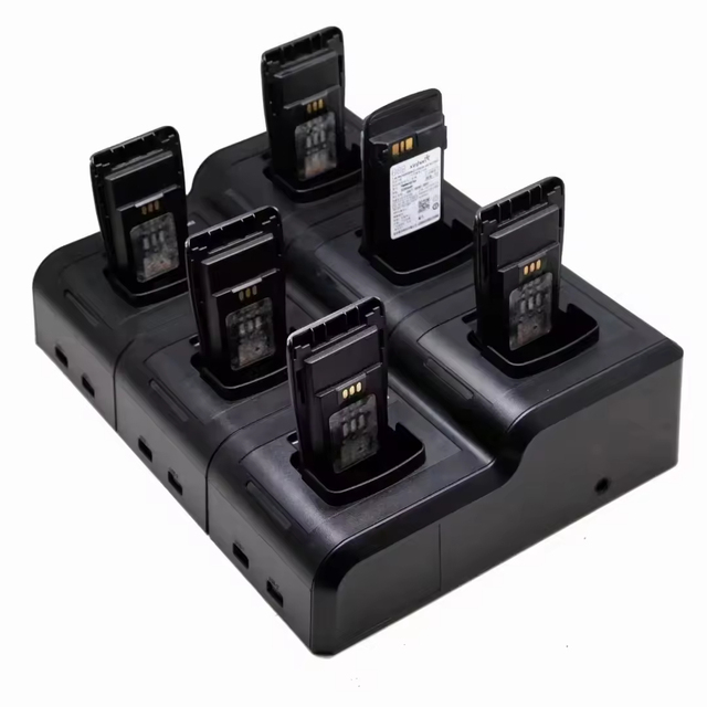 OEM Custom Replaceable Slot Type 6-Way Multi Unit Charger for Motorola for Baofeng Kenwood Walkie Talkie Battery 6-slot Charger