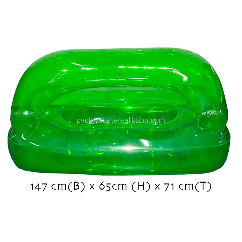 2021 summer New design customized single Clear PVC Leisure Inflatable Sofa Chairs/inflatable beach sofa for lounge