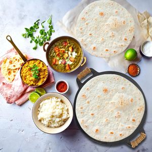 Poêle Tawa 28cm 30cm en fonte pré-culottée, <span class=keywords><strong>plaque</strong></span> à steak, <span class=keywords><strong>plaque</strong></span> de cuisson <span class=keywords><strong>pour</strong></span> crêpes et œufs - Product Image 3