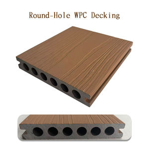 Plancher en WPC <span class=keywords><strong>Ipe</strong></span> innovant à sept trous, technologie de surface co-extrudée, installation facile à clipser, écologique, antidérapant pour un style moderne - Product Image 4