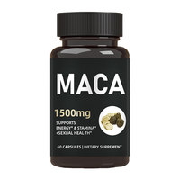 Capsules de racine de maca biologique de marque privée OEM supplément de puissance la plus élevée pour adultes soutient la reproduction de l'humeur énergie puissance des hommes