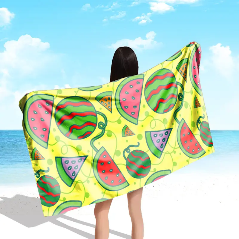 Blank Sublimed Polyester and Polyamide Beach Towels Can Be Customized