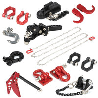 Pièces de mise à niveau pour RC Crawler à l'échelle 1/10, boucle de sauvetage en métal simulé, crochet de remorque, accessoires de treuil pour SCX10 TRX4 YIKONG RGT FMS MJX