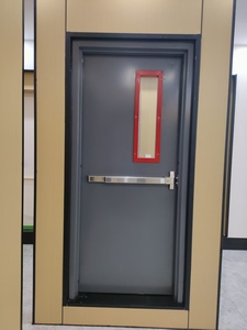 <span class=keywords><strong>Porte</strong></span> de sécurité ignifuge en acier inoxydable de qualité commerciale |   Plaque de <span class=keywords><strong>seuil</strong></span> renforcée |   Classe de sécurité incendie des bâtiments - Product Image 5