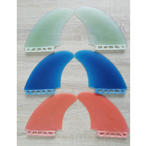 Aletas dobles de fibra de vidrio hechas a mano para tabla de <span class=keywords><strong>Surf</strong></span>, doble pestaña, individual - Product Image 6
